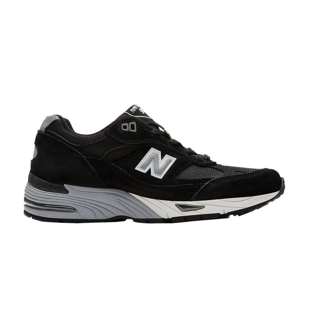 Pre-owned New Balance Wmns 991 Made In England 'black Silver'