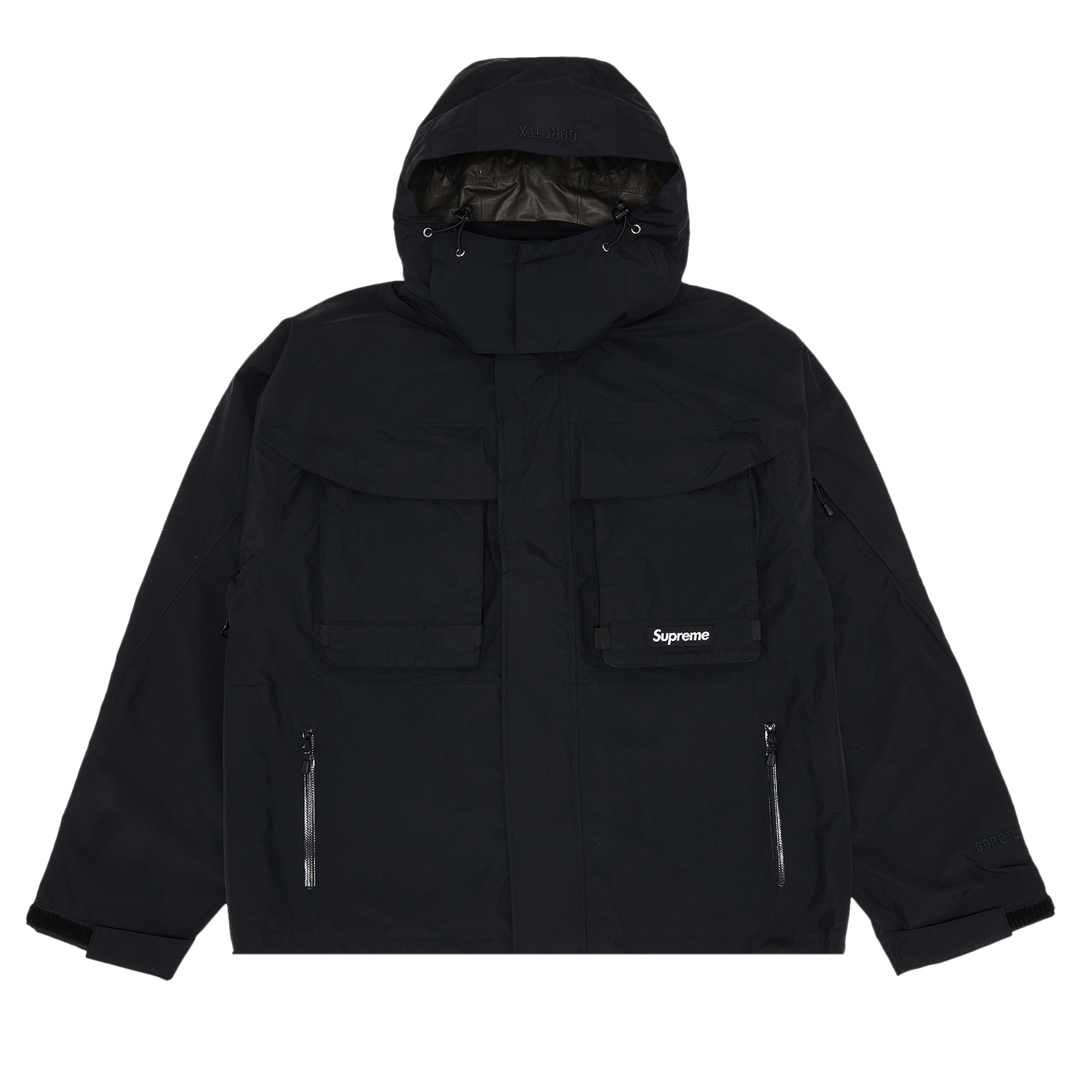 Pre-owned Supreme Gore-tex Paclite Lightweight Shell Jacket 'black'