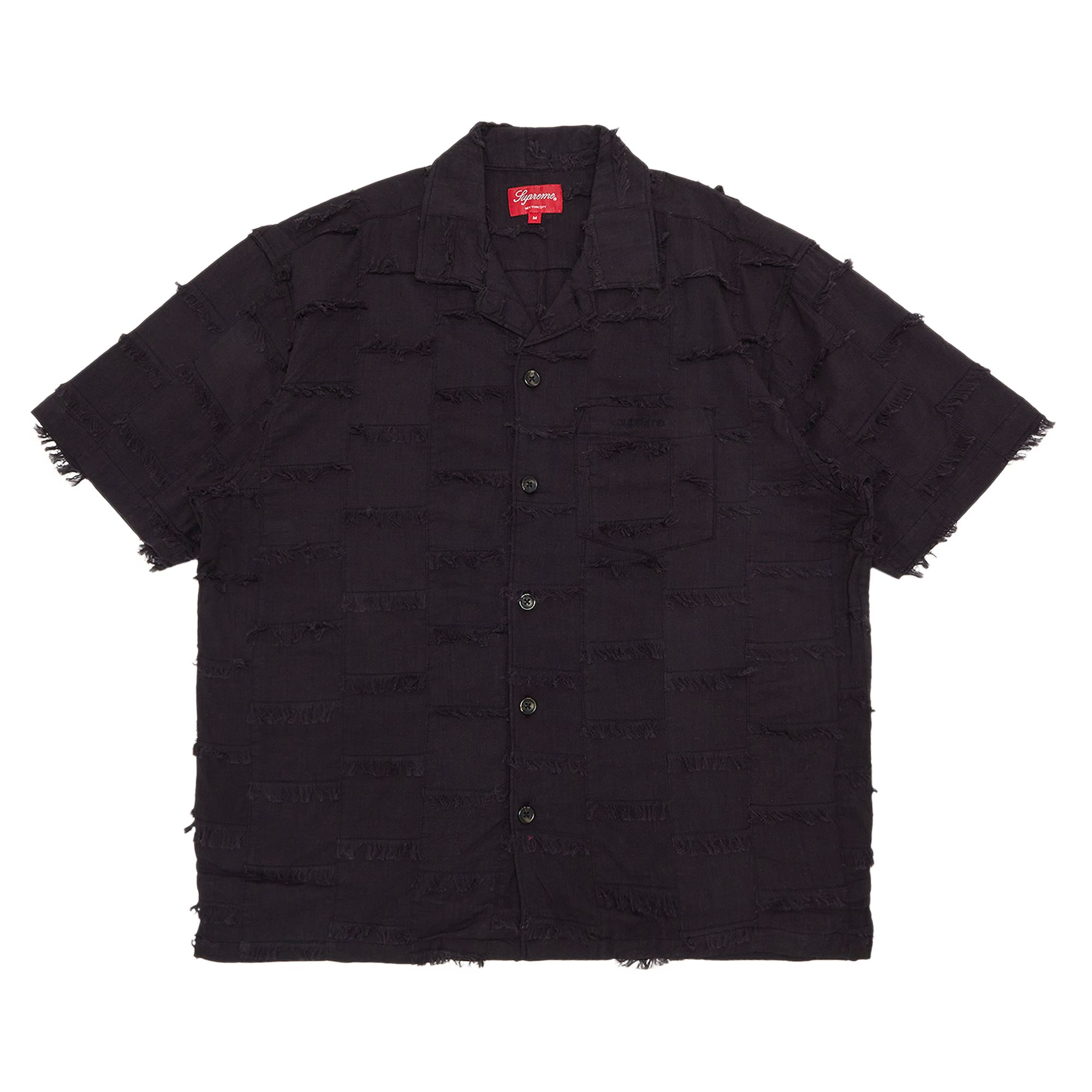 SUPREME SUPREME PATCHWORK SHORT-SLEEVE SHIRT 'BLACK'