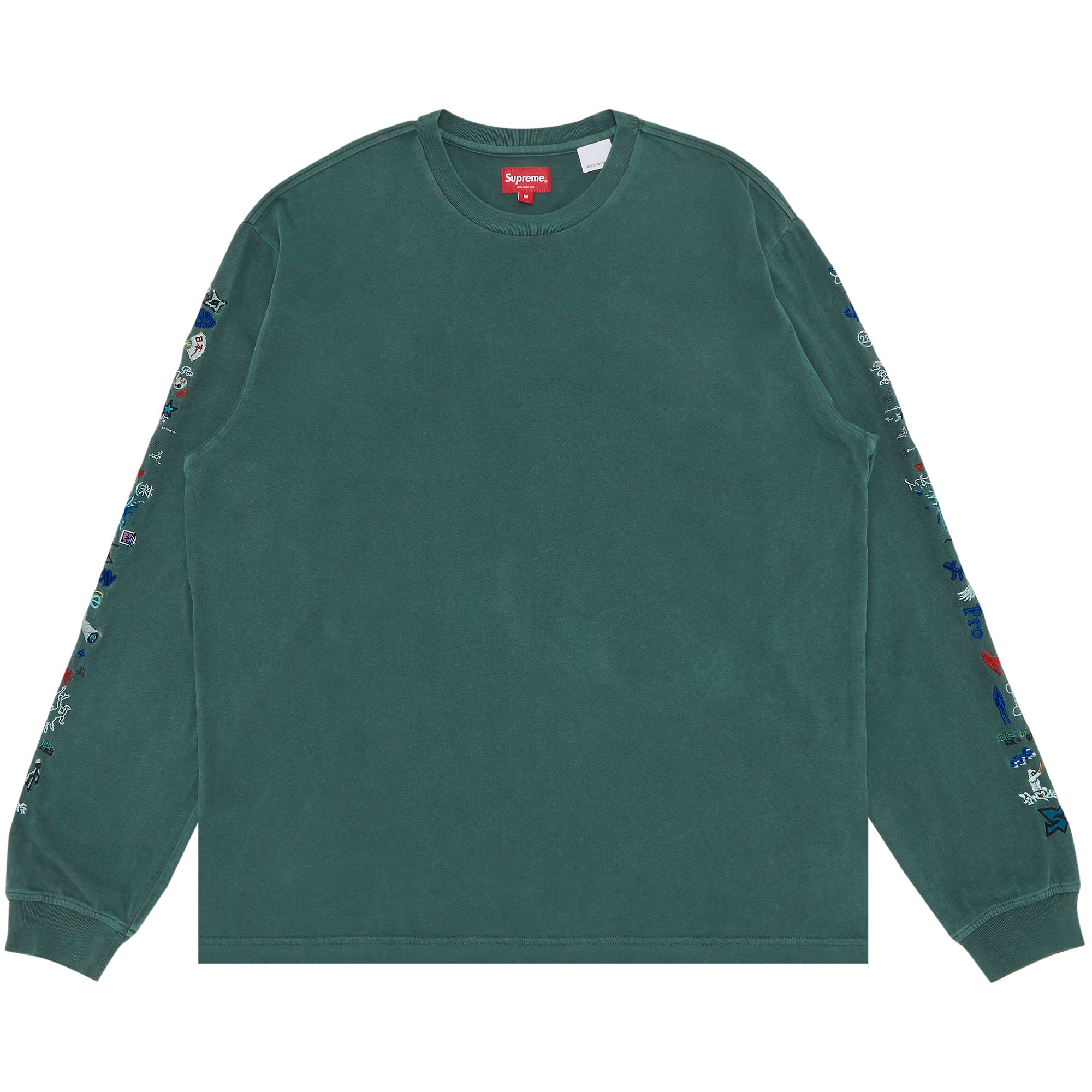 SUPREME SUPREME AOI ICONS LONG-SLEEVE TOP 'DUSTY GREEN'