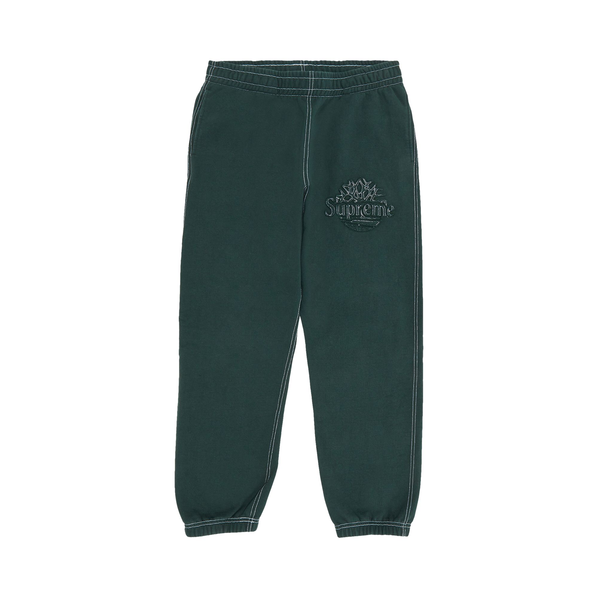Pre-owned Supreme X Timberland Sweatpant 'dark Green' | Men's Size L