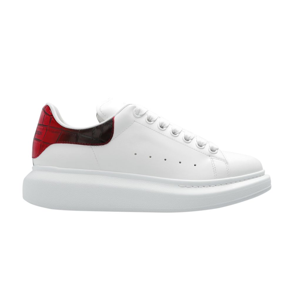 Pre-owned Alexander Mcqueen Wmns Oversized Sneaker 'gradient Croc - White Welsh Red' | Women