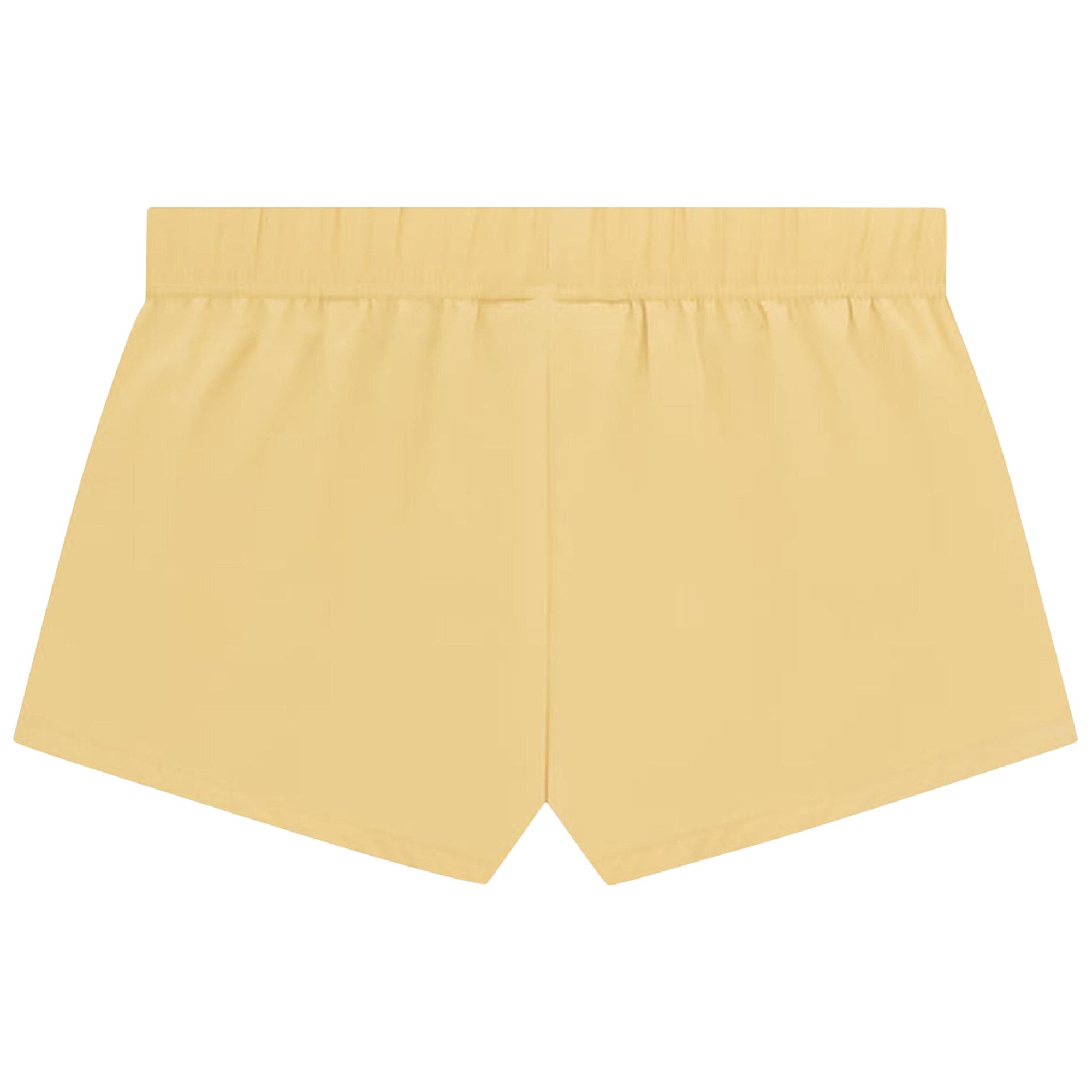 Pre-owned Essentials Fear Of God Running Nylon Short 'light Tuscan' In Yellow