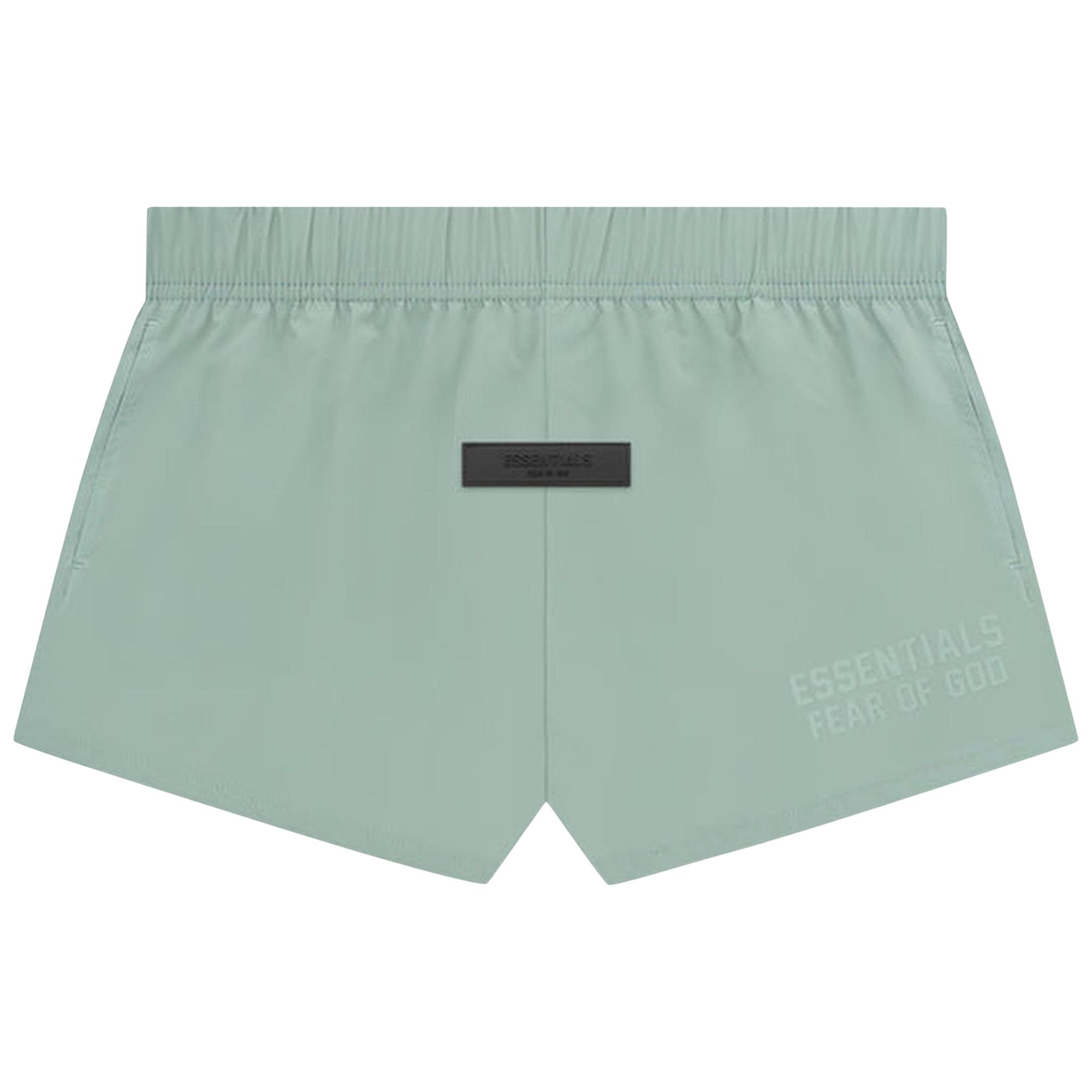 Pre-owned Essentials Fear Of God  Running Nylon Short 'sycamore' In Green
