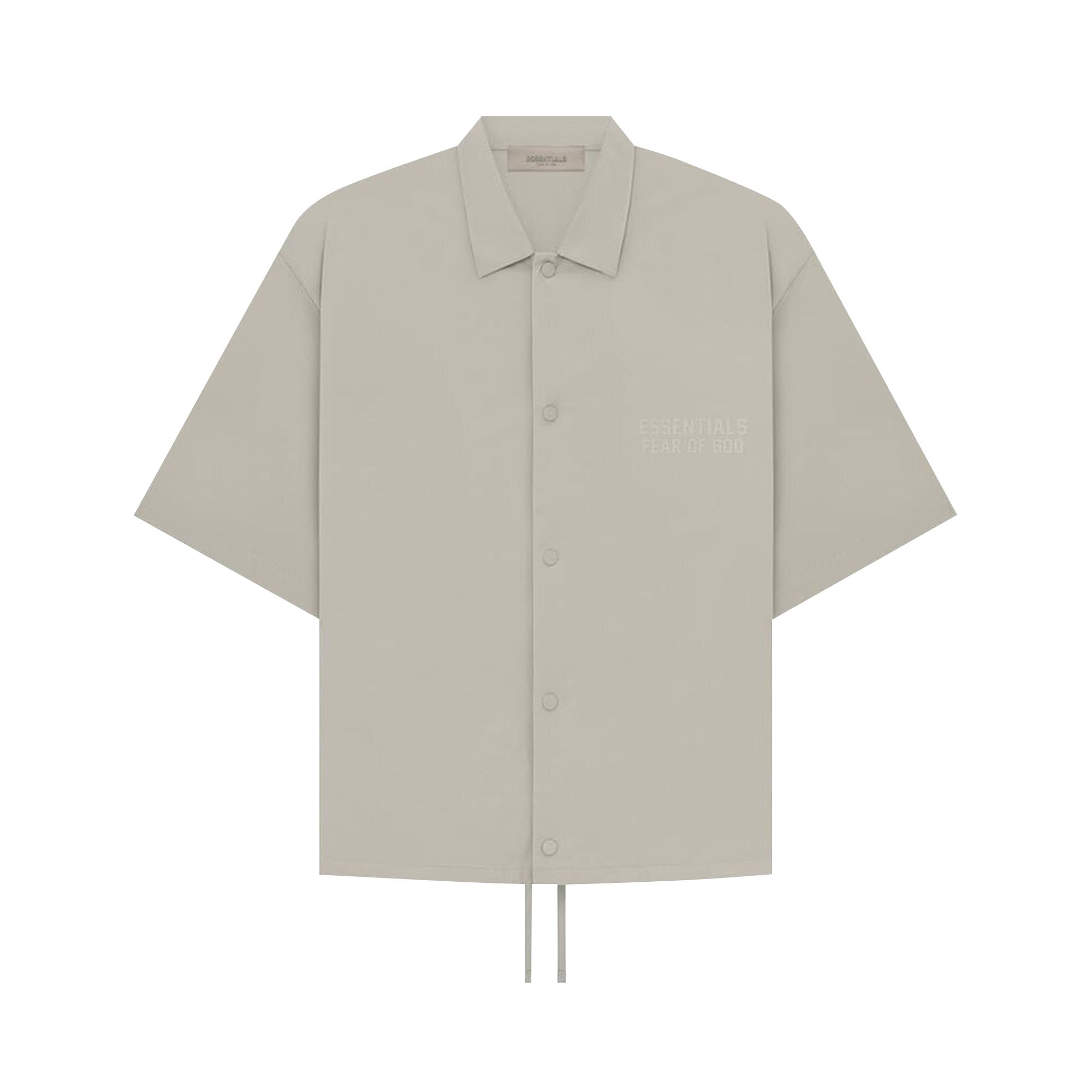 Pre-owned Essentials Fear Of God  Short-sleeve Nylon Shirt 'seal' In Grey