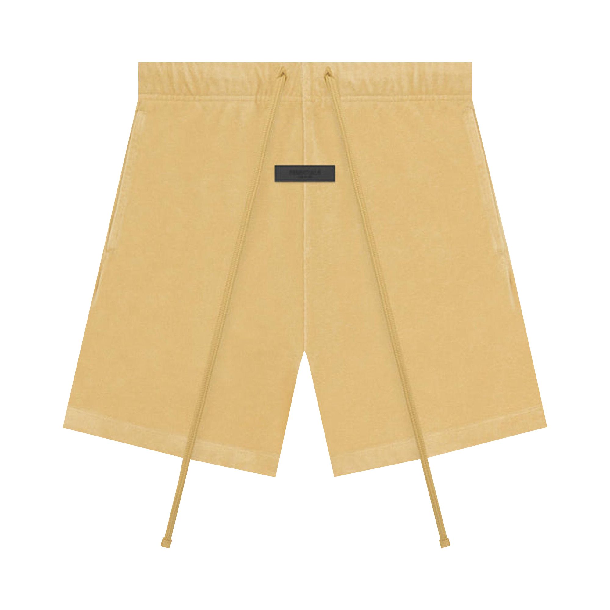 Pre-owned Essentials Fear Of God Terry Short 'light Tuscan' In Yellow