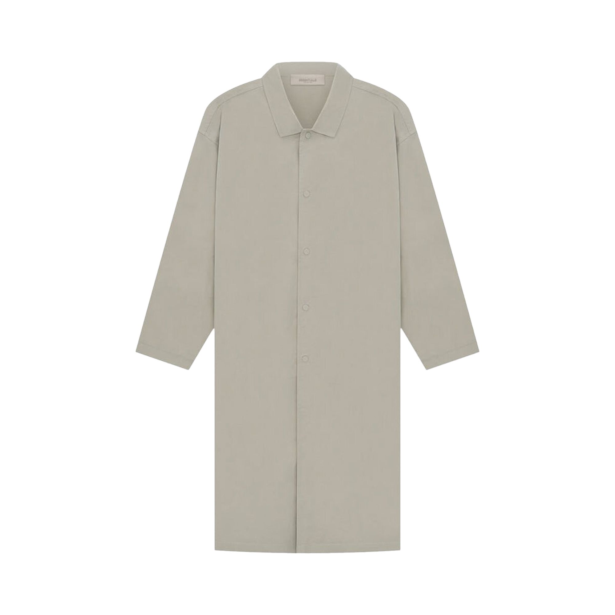 Pre-owned Essentials Fear Of God Long Coat 'seal' In Grey