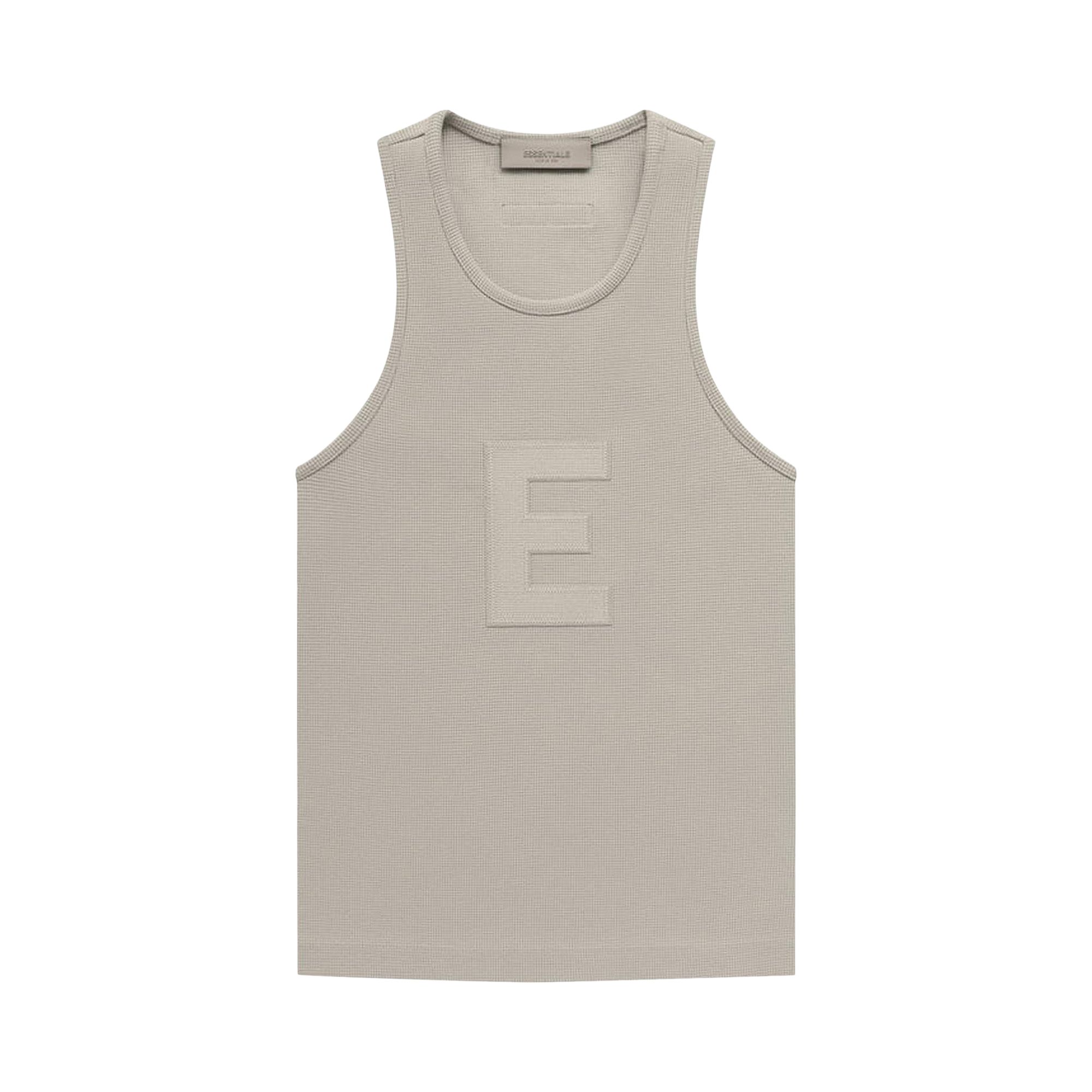 Pre-owned Essentials Fear Of God Waffle Tank 'seal' In Grey