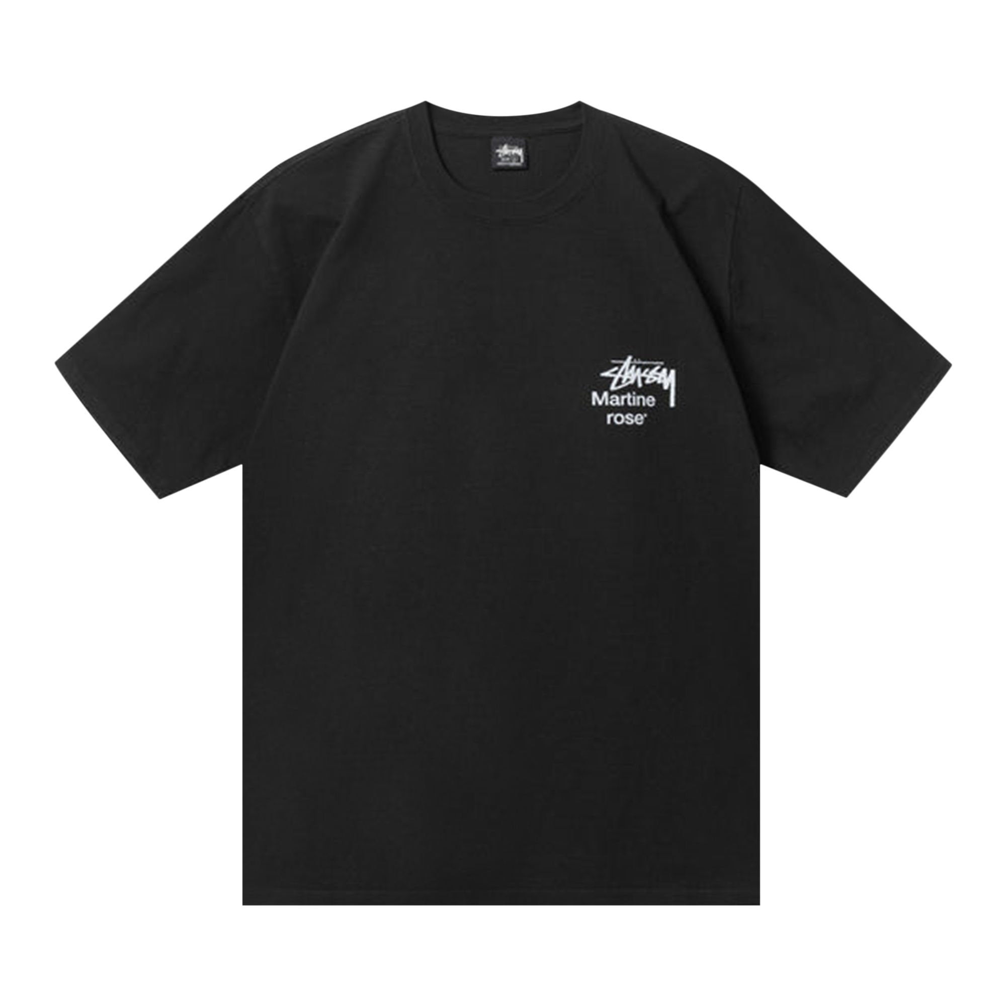 STUSSY STUSSY X MARTINE ROSE COLLAGE PIGMENT DYED TEE 'BLACK'