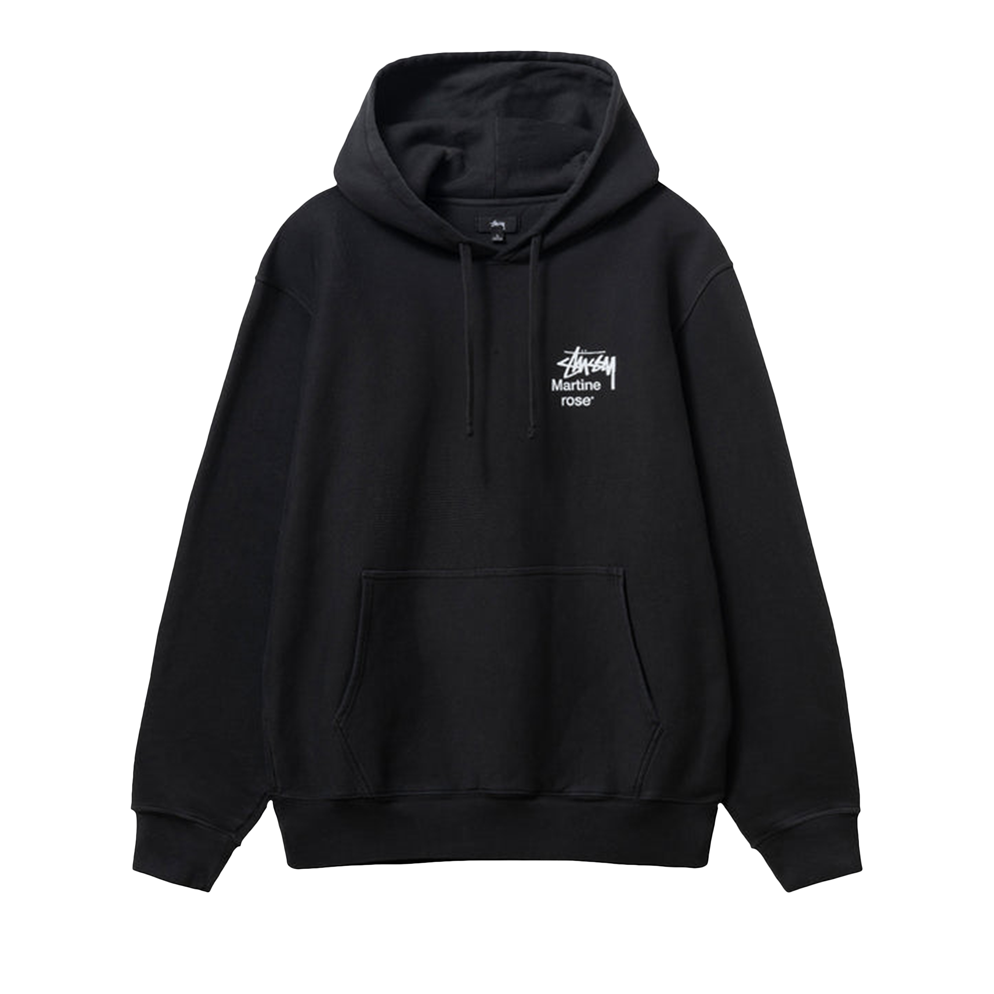 Pre-owned Stussy X Martine Rose Collage Pigment Dyed Hoodie 'black'