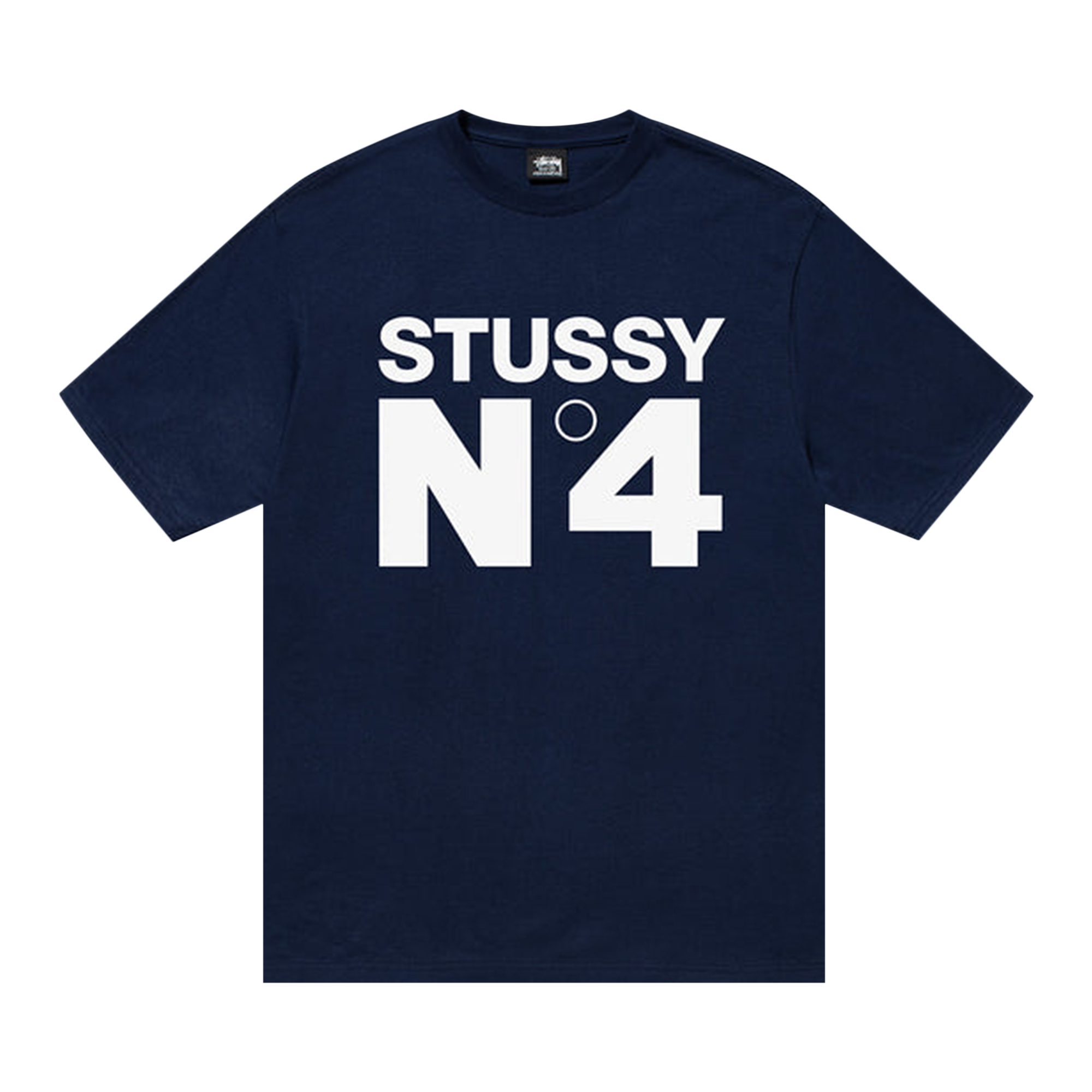 Pre-owned Stussy No.4 Tee 'navy' In Blue