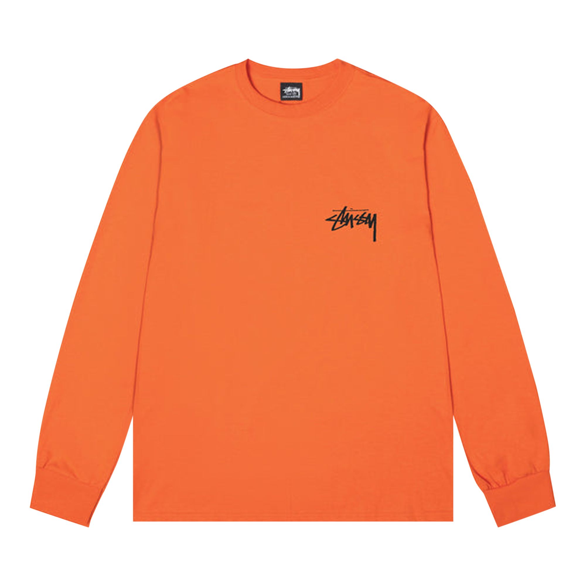 Click to view more detailed imagery on our partner's website Pre-owned Stussy Gold Lion Long-sleeve Tee 'coral' In Orange