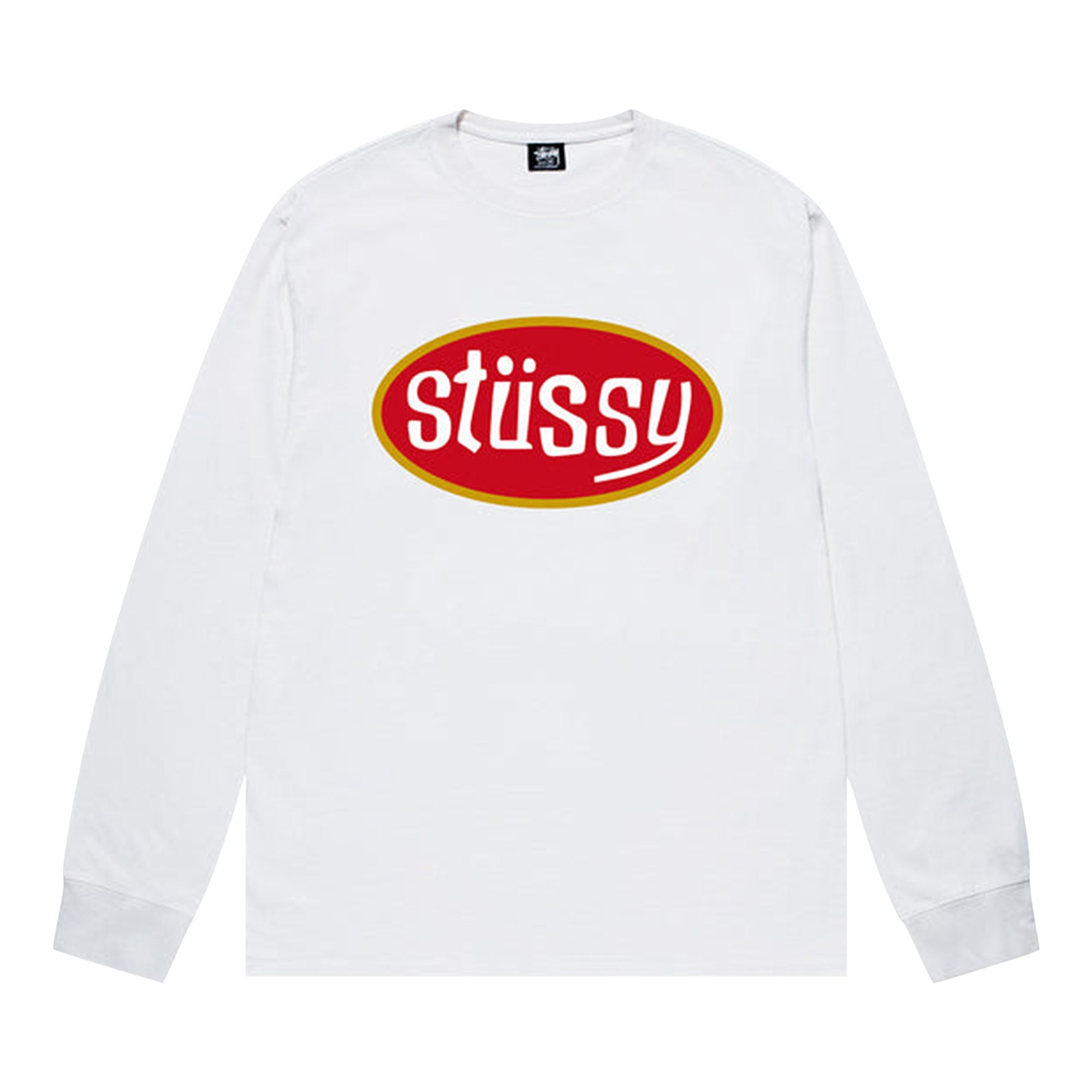 Stussy Pitstop Long-Sleeve Tee 'White' | Men's Size L