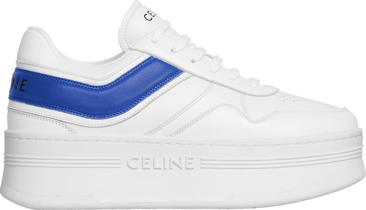 CELINE Wmns Block Wedge Sneaker 'Optic White Blue'