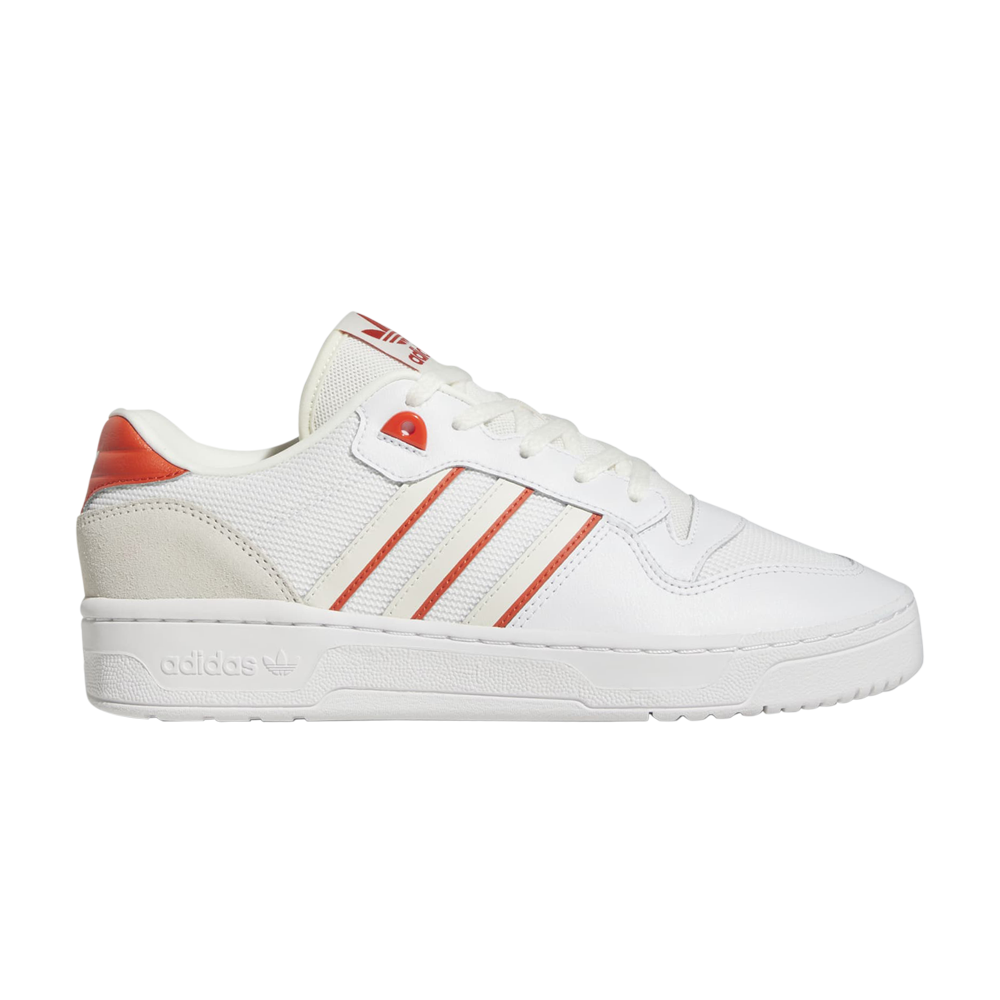 Pre-owned Adidas Originals Rivalry Low 'white Preloved Red'