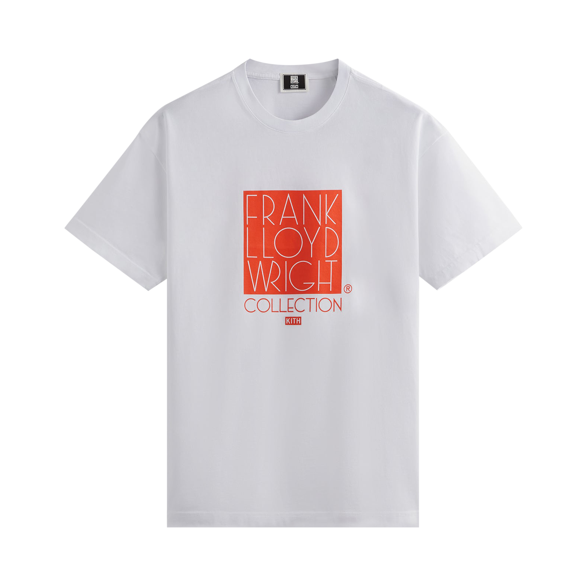 Pre-owned Kith For Frank Lloyd Wright Foundation Logo Tee 'white'