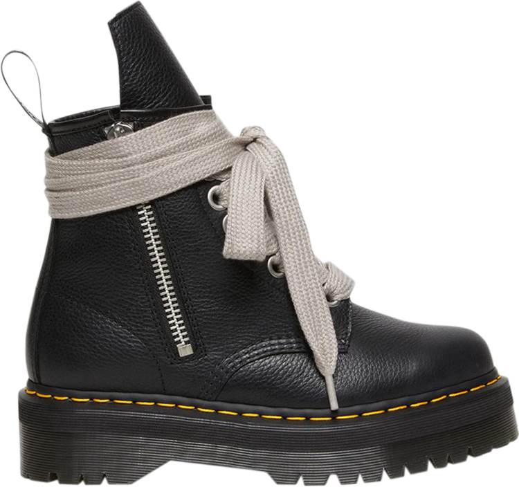 Rick Owens x 1460 Quad Platform Leather Boot 'Black Lunar'