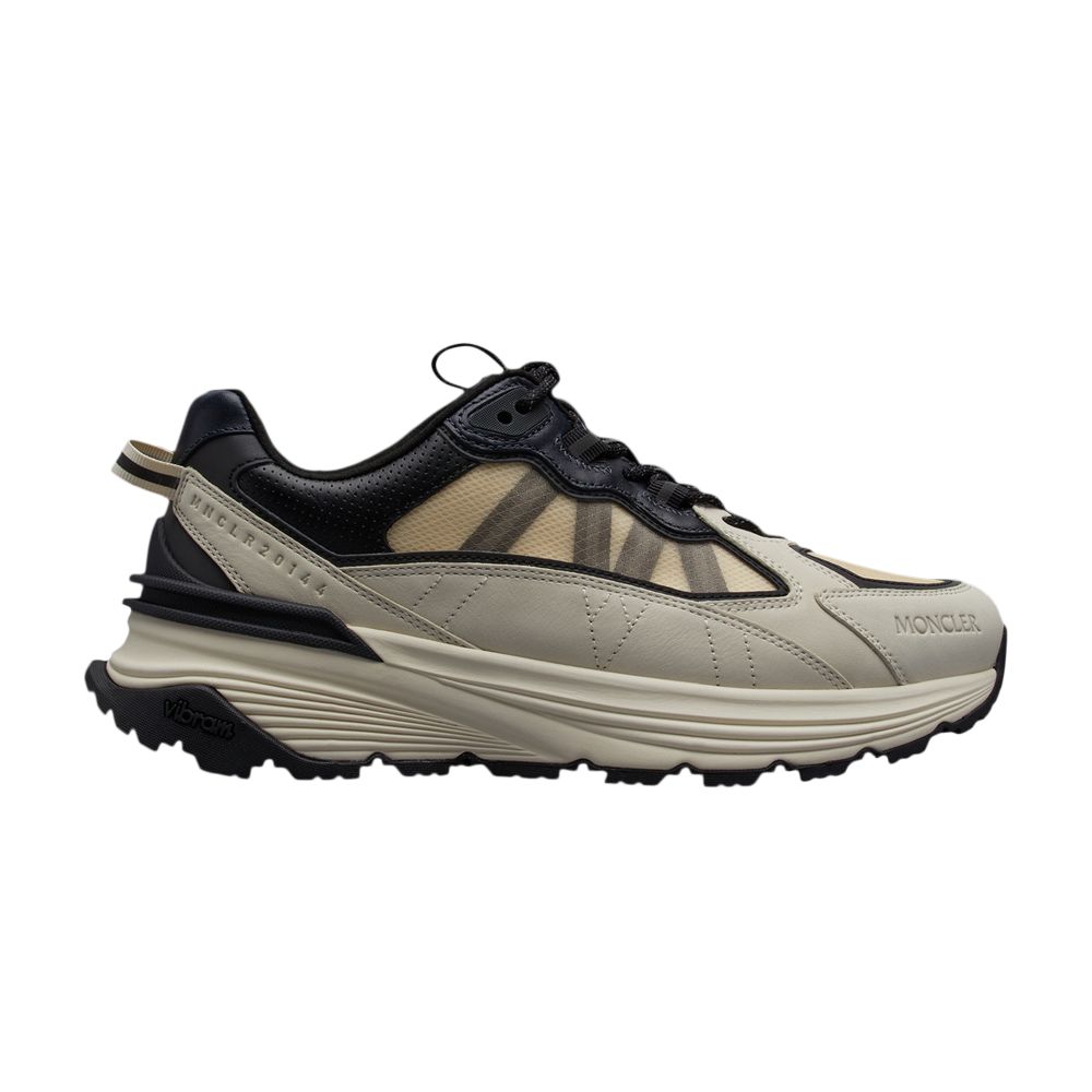 Pre-owned Moncler Lite Runner Low 'off White Blue' | Cream | Men's Size 43