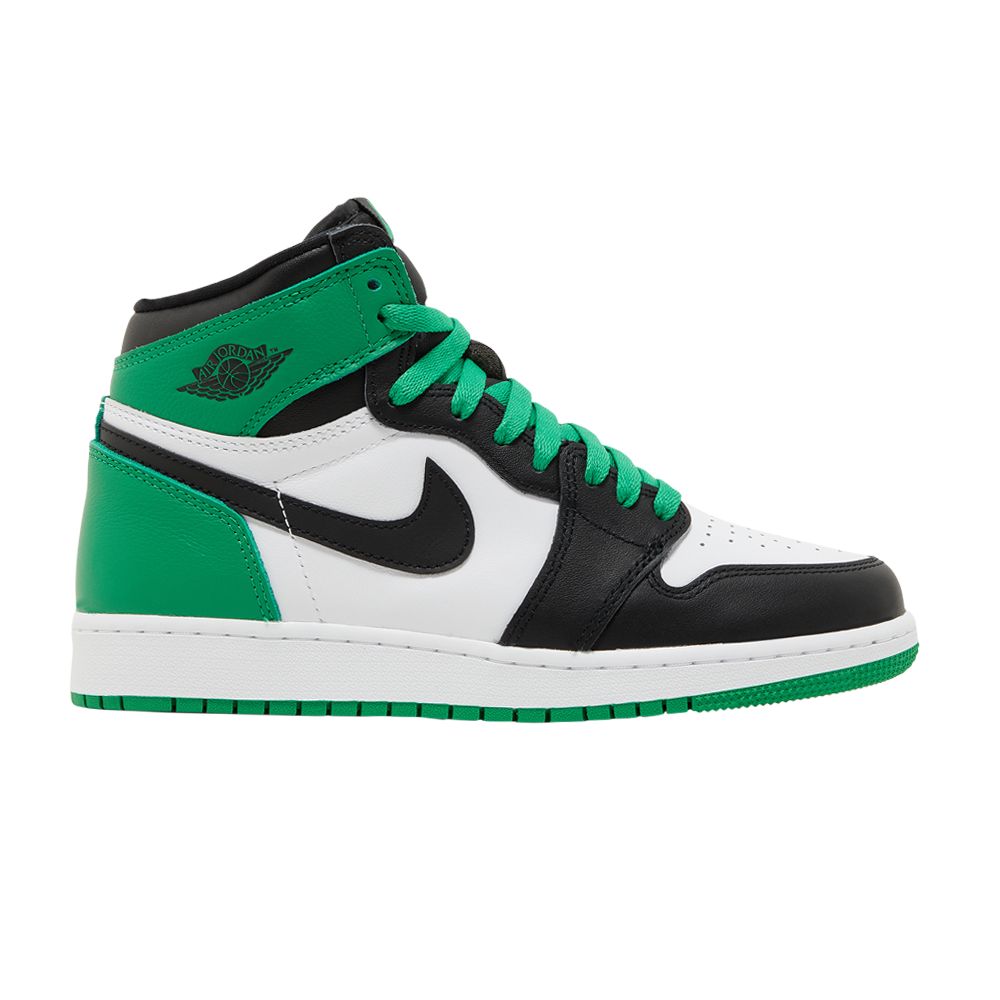 Pre-owned Air Jordan 1 Retro High Og Gs 'lucky Green' | Kid's Size 6