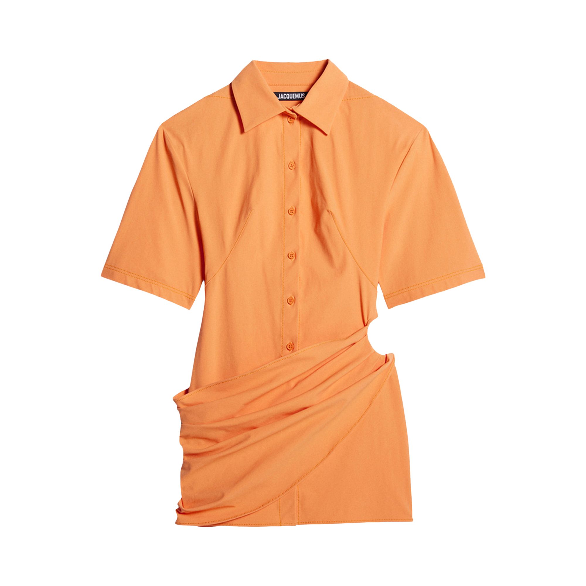 Pre-owned Jacquemus La Robe Camisa 'orange' | Women's Size 34