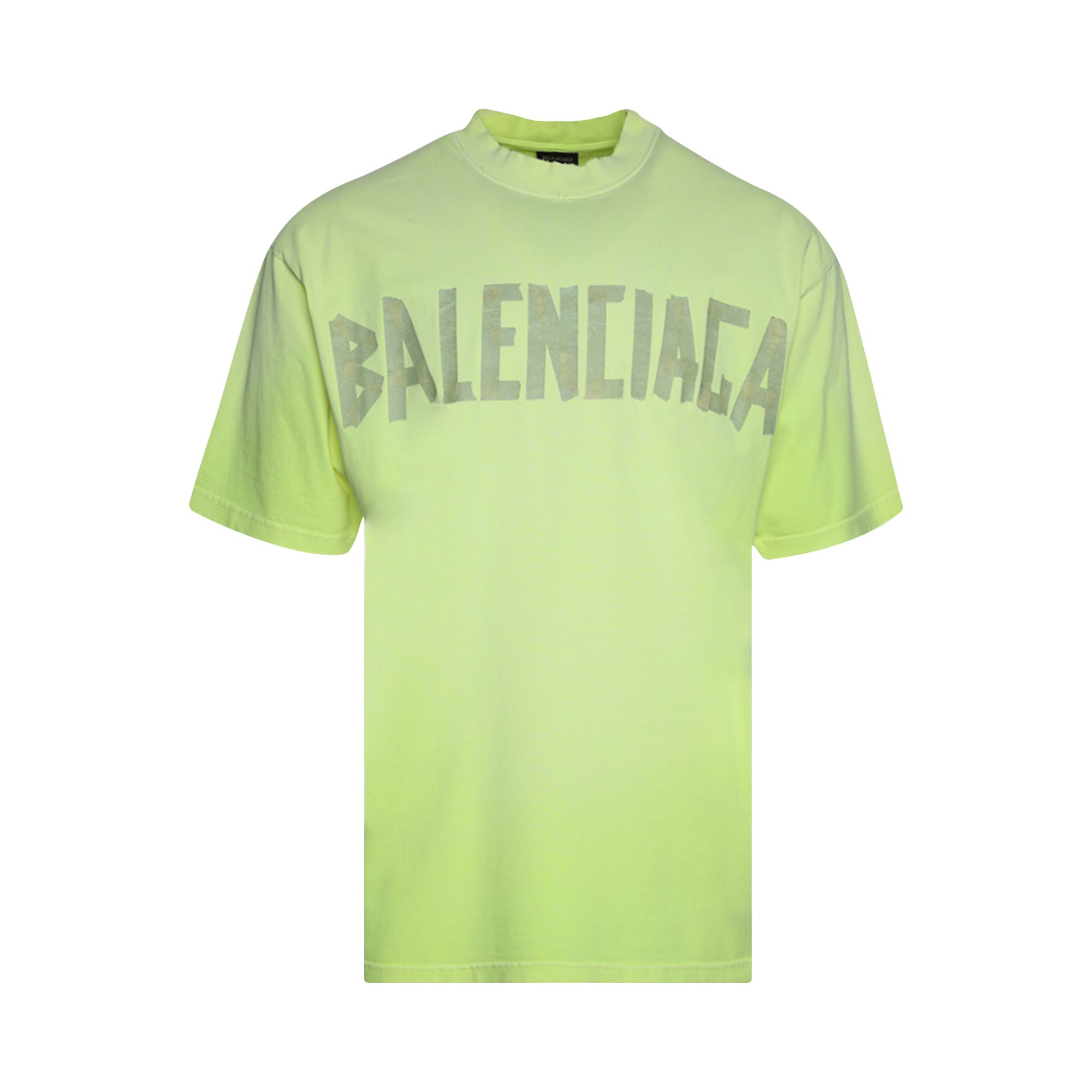 Balenciaga Medium Fit T-Shirt 'Fluo Yellow' | Men's Size L