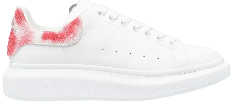 Alexander McQueen Oversized Sneaker Droplet   White Red