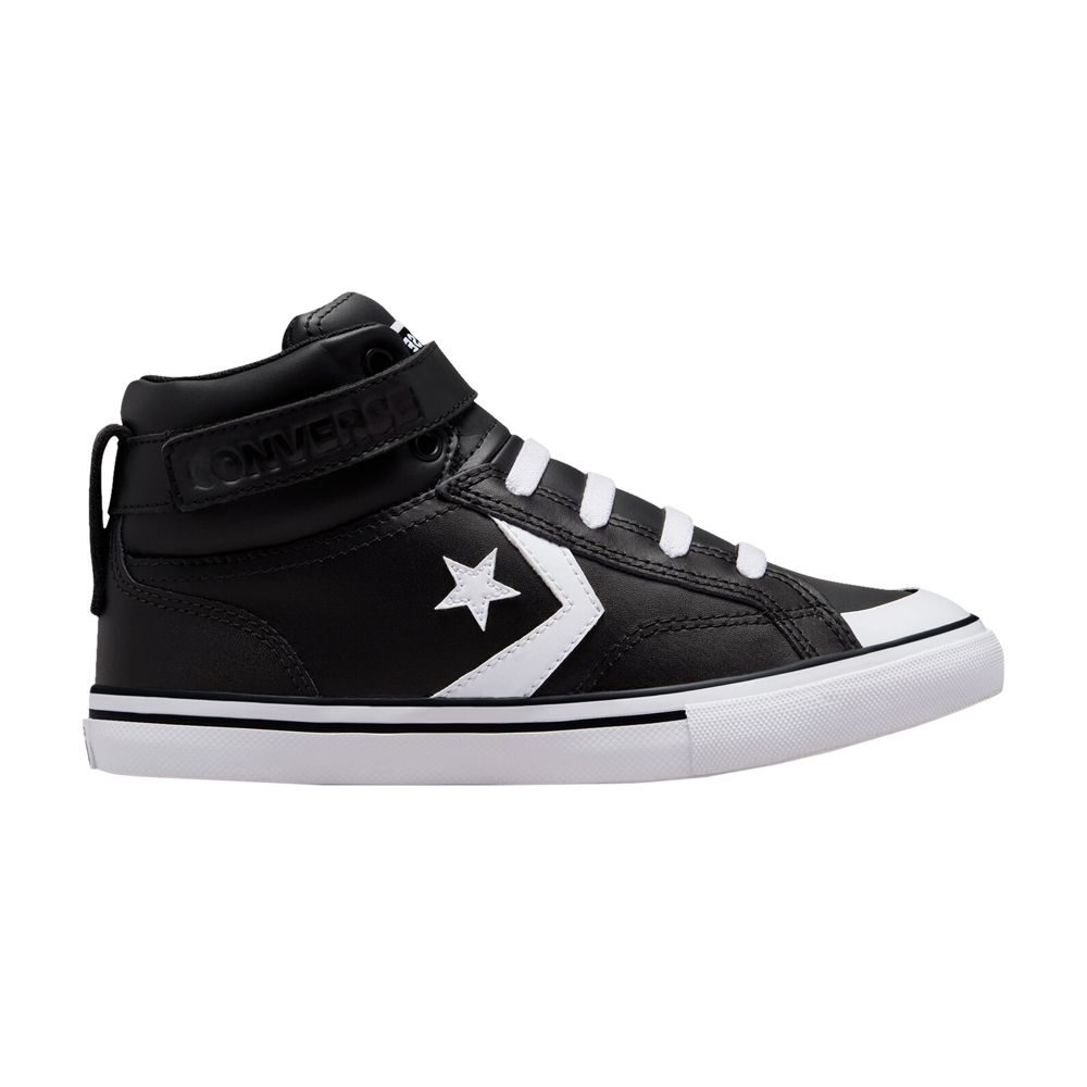Pre-owned Converse Pro Blaze Strap Leather High Gs 'black White' | Kid's Size 4.5