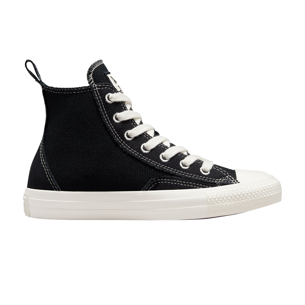 Pre-owned Converse Wmns Chuck Taylor All Star High 'oversized Patch' In Black