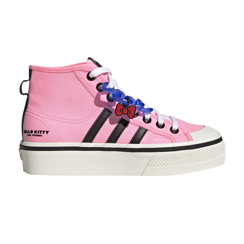 Pre-owned Adidas Originals Hello Kitty X Wmns Nizza Platform Mid 'hello Kitty And Friends' In Pink