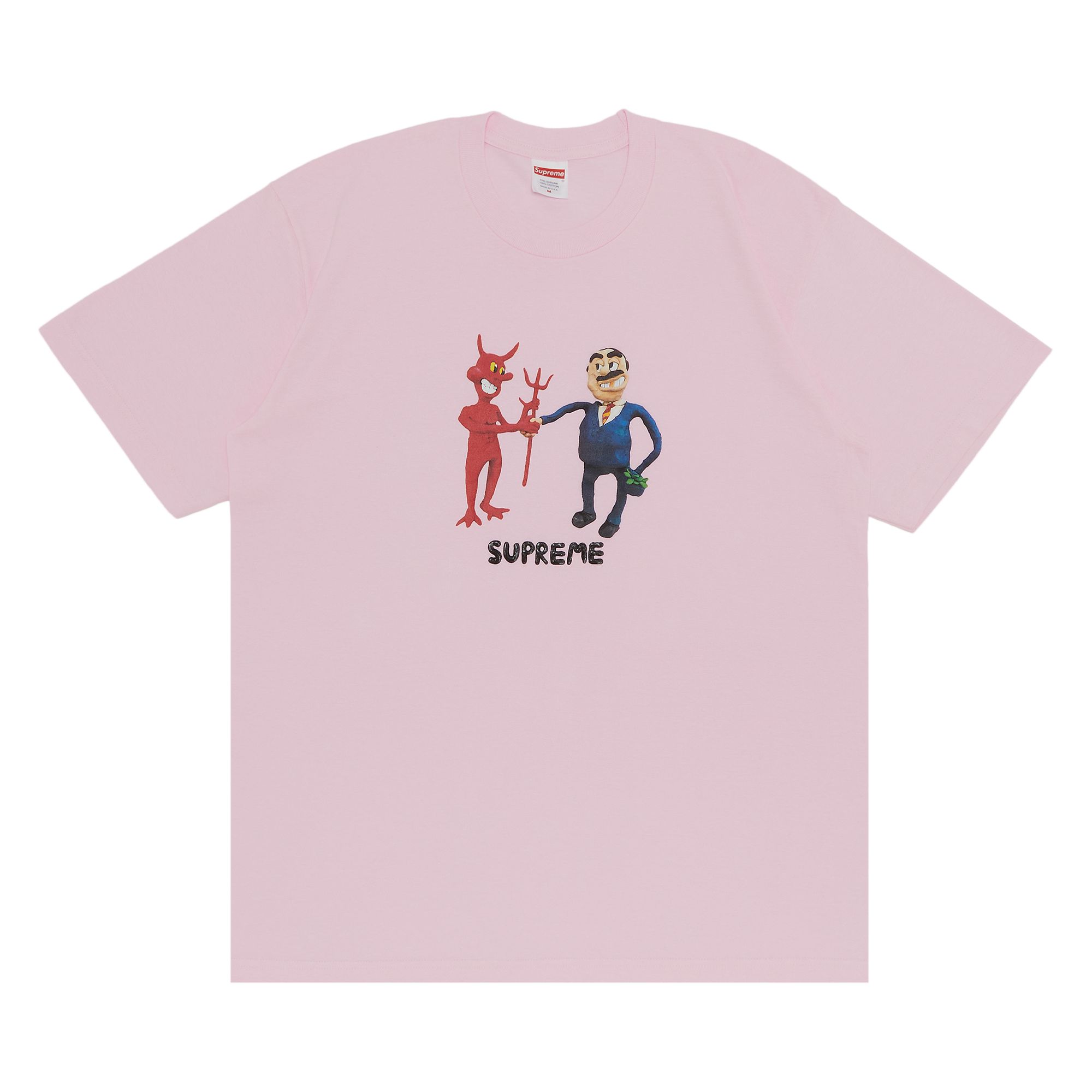 SUPREME SUPREME BUSINESS TEE 'LIGHT PINK'