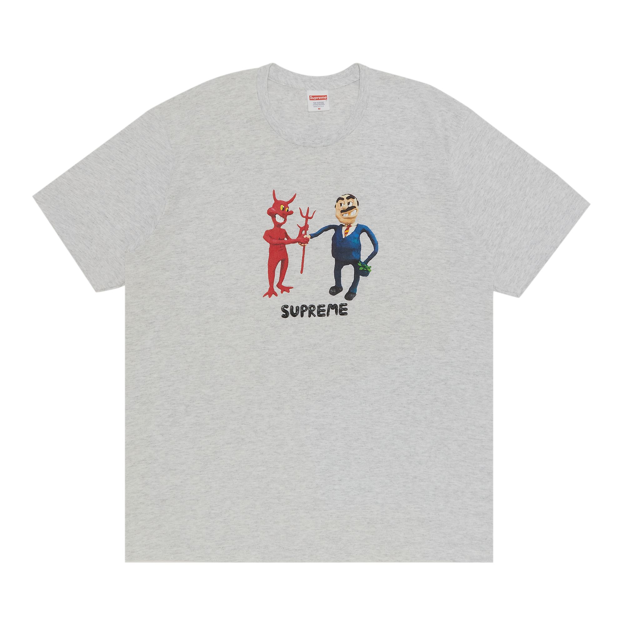 SUPREME SUPREME BUSINESS TEE 'ASH GREY'