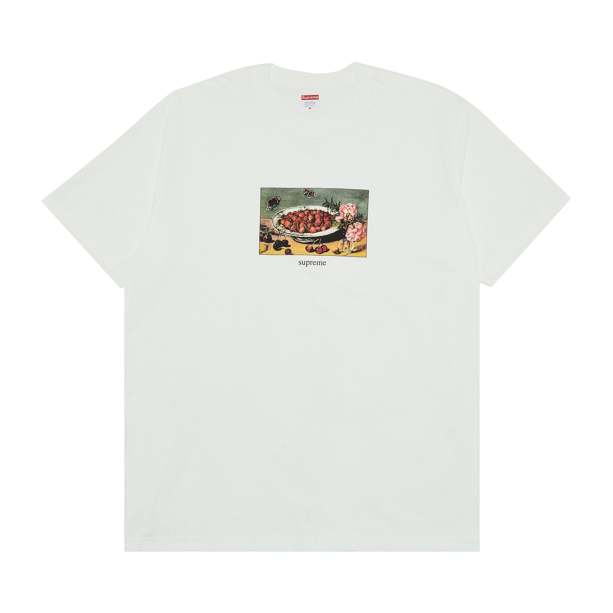 SUPREME SUPREME STRAWBERRIES TEE 'WHITE'