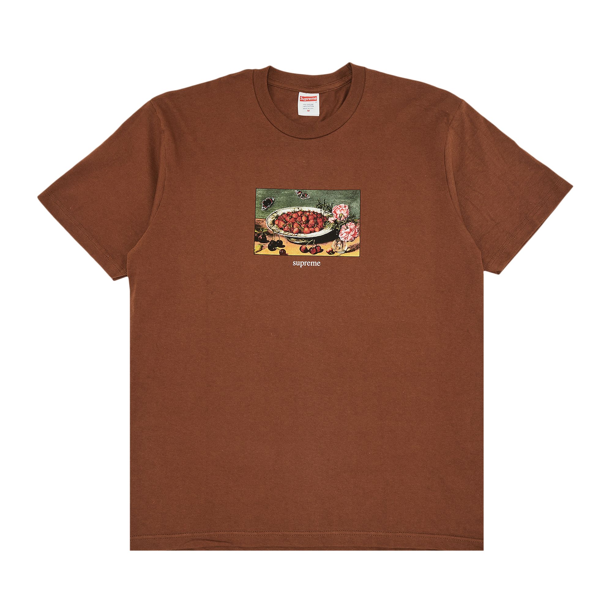 SUPREME SUPREME STRAWBERRIES TEE 'BROWN'