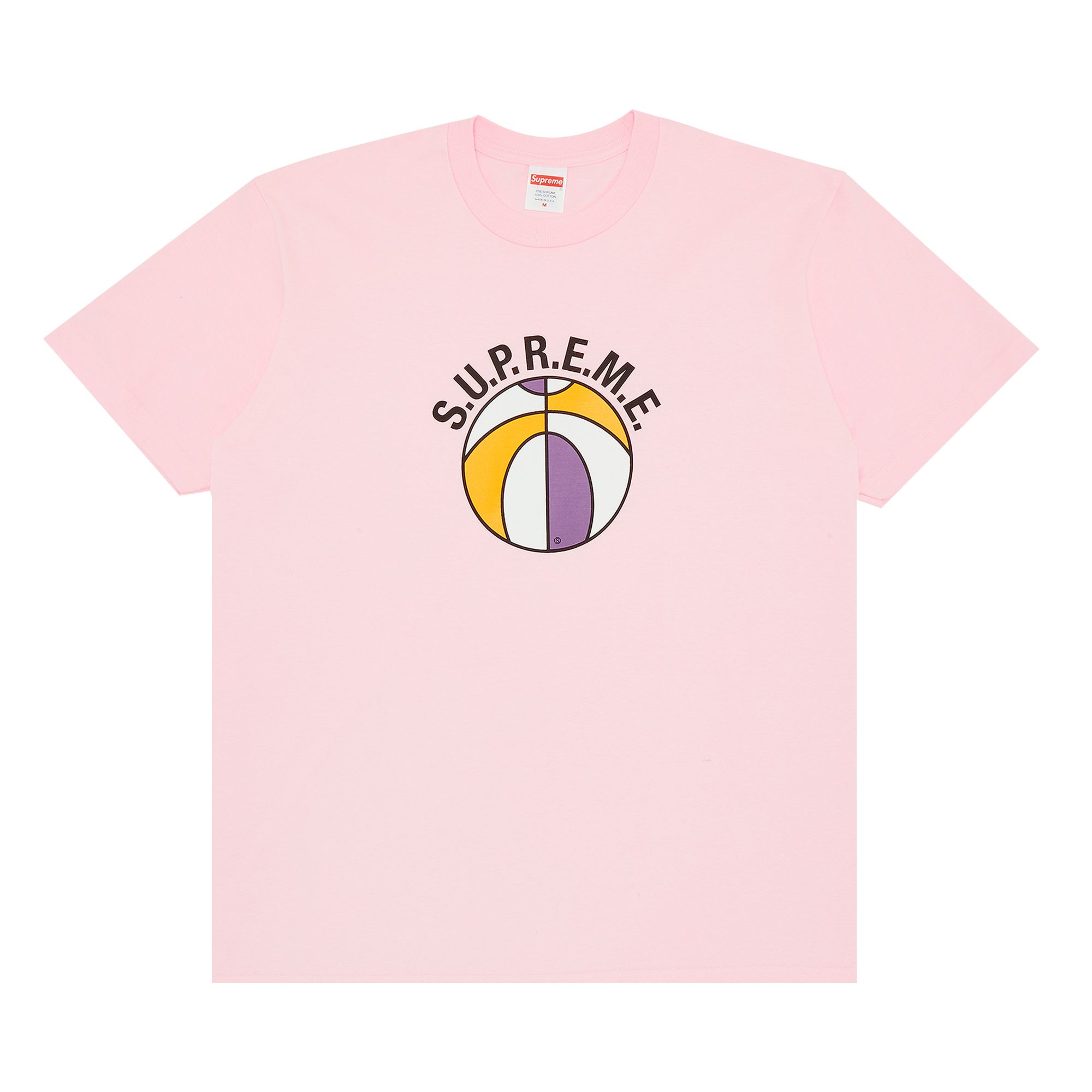 SUPREME SUPREME LEAGUE TEE 'LIGHT PINK'