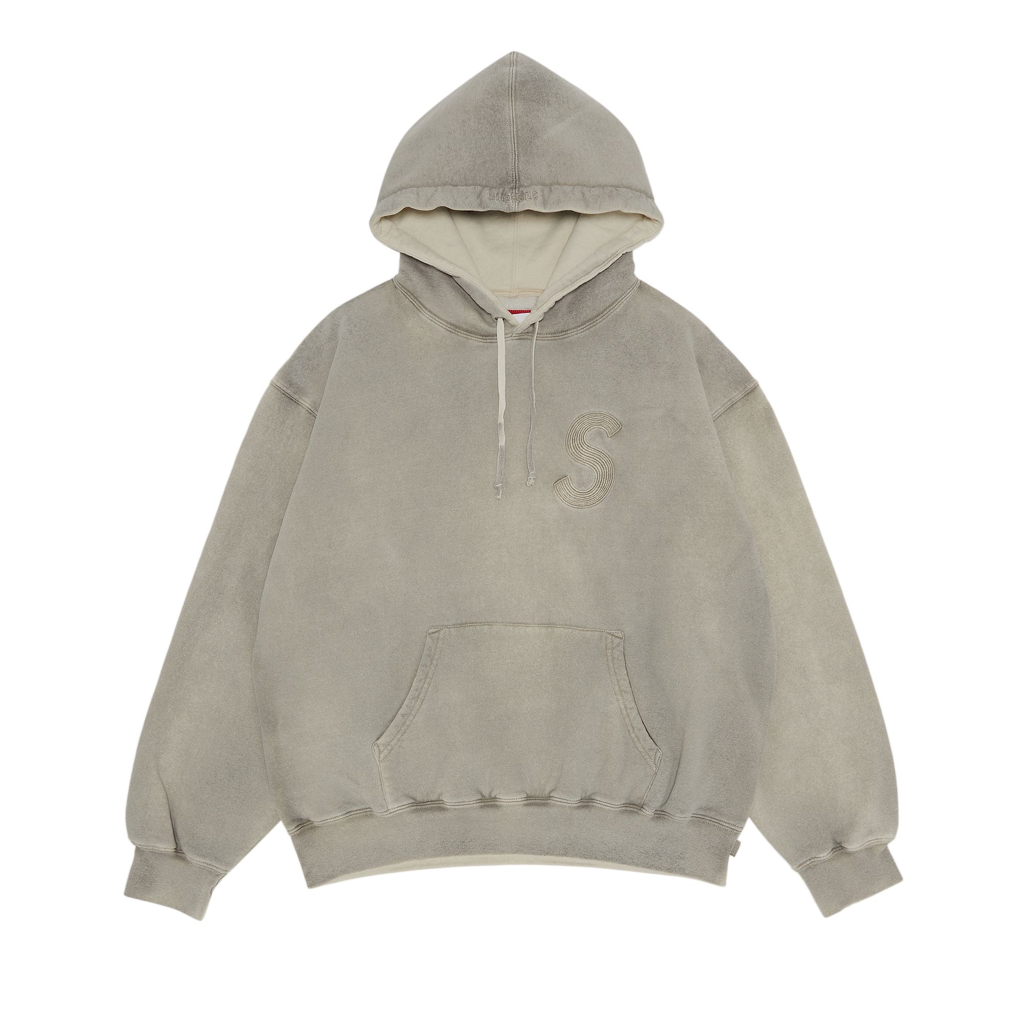 Supreme Overdyed S Logo Hooded Sweatshirt 'Natural' | Cream | Men's Size M