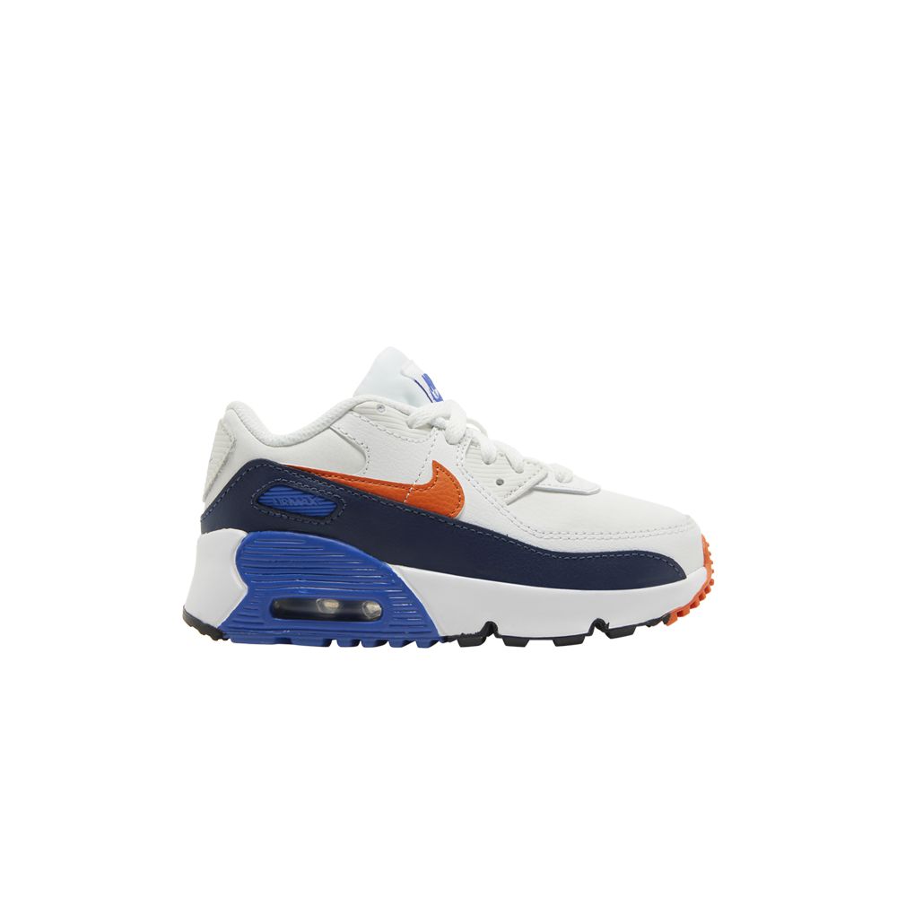 Pre-owned Nike Air Max 90 Leather Td 'white Midnight Navy' | Infant Size 8