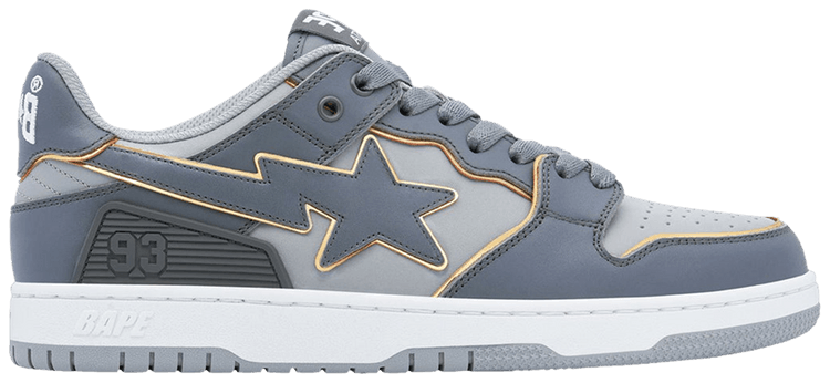 BAPE Wmns Sk8 Sta 3 L Gray Gold