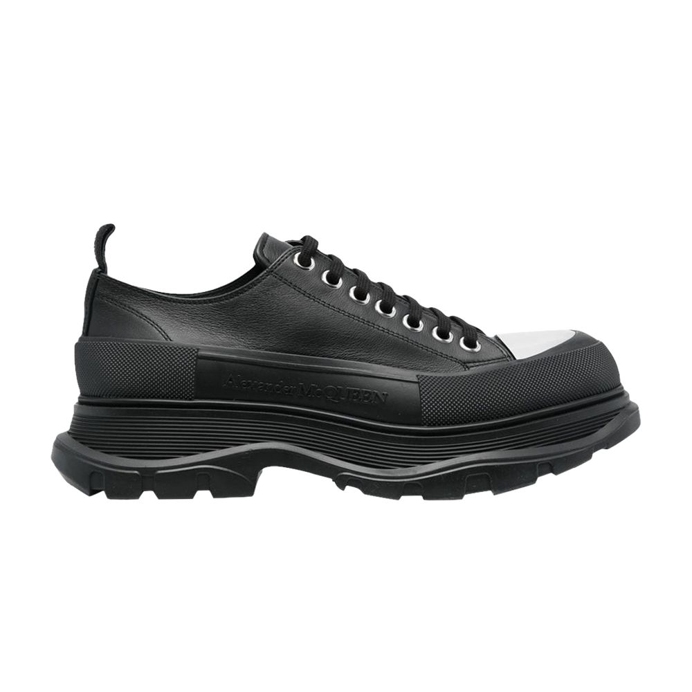 Pre-owned Alexander Mcqueen Tread Slick Lace-up 'black White Toe' | Men's Size 42