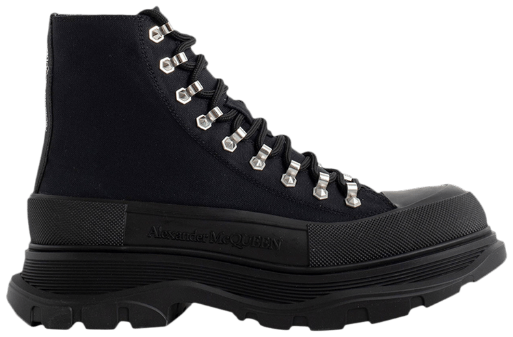 ★alexander mcqueen★ Mens Tread Slick Lace Up Sneakers Blac AlexanderMcQueenBlackTreadSlic