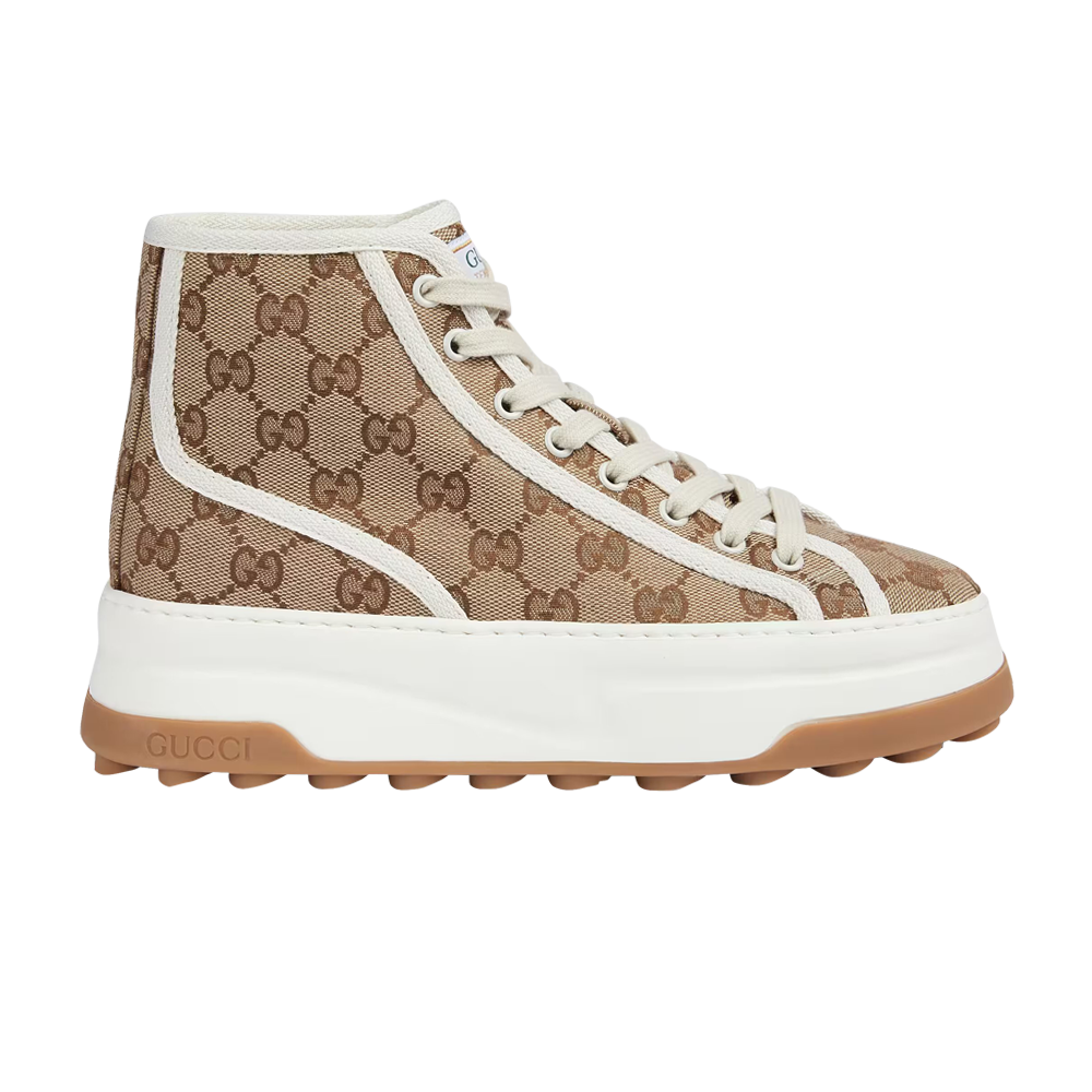 Pre-owned Gucci Wmns Gg High 'interlocking G - Beige' In Brown