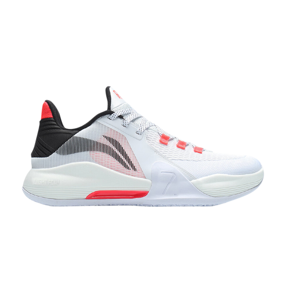 Pre-owned Li-ning Blitz 7 'white Flame Red'