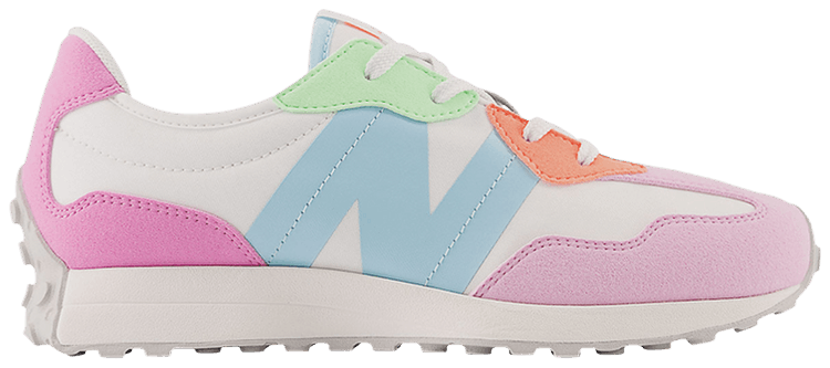 New Balance 327 Big Kid Wide Raspberry Bleach Blue