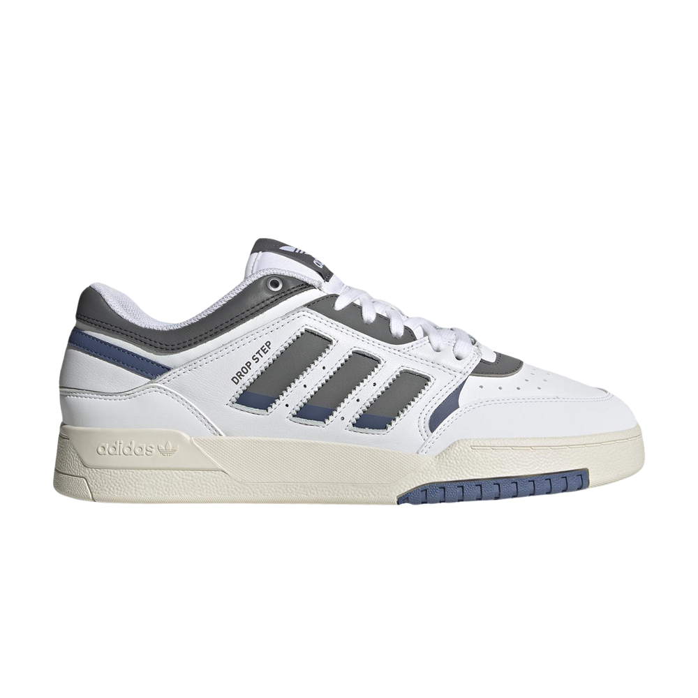 Pre-owned Adidas Originals Drop Step Low 'grey Crew Blue' In White