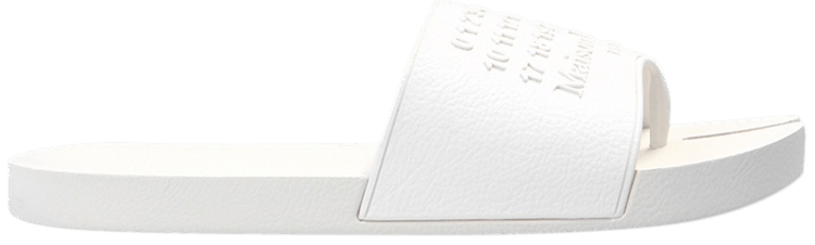 Maison Margiela Tabi Pool Slide White