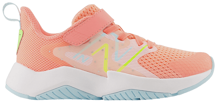 New Balance Rave Run v2 Bungee Lace Top Strap Big Kid Grapefruit