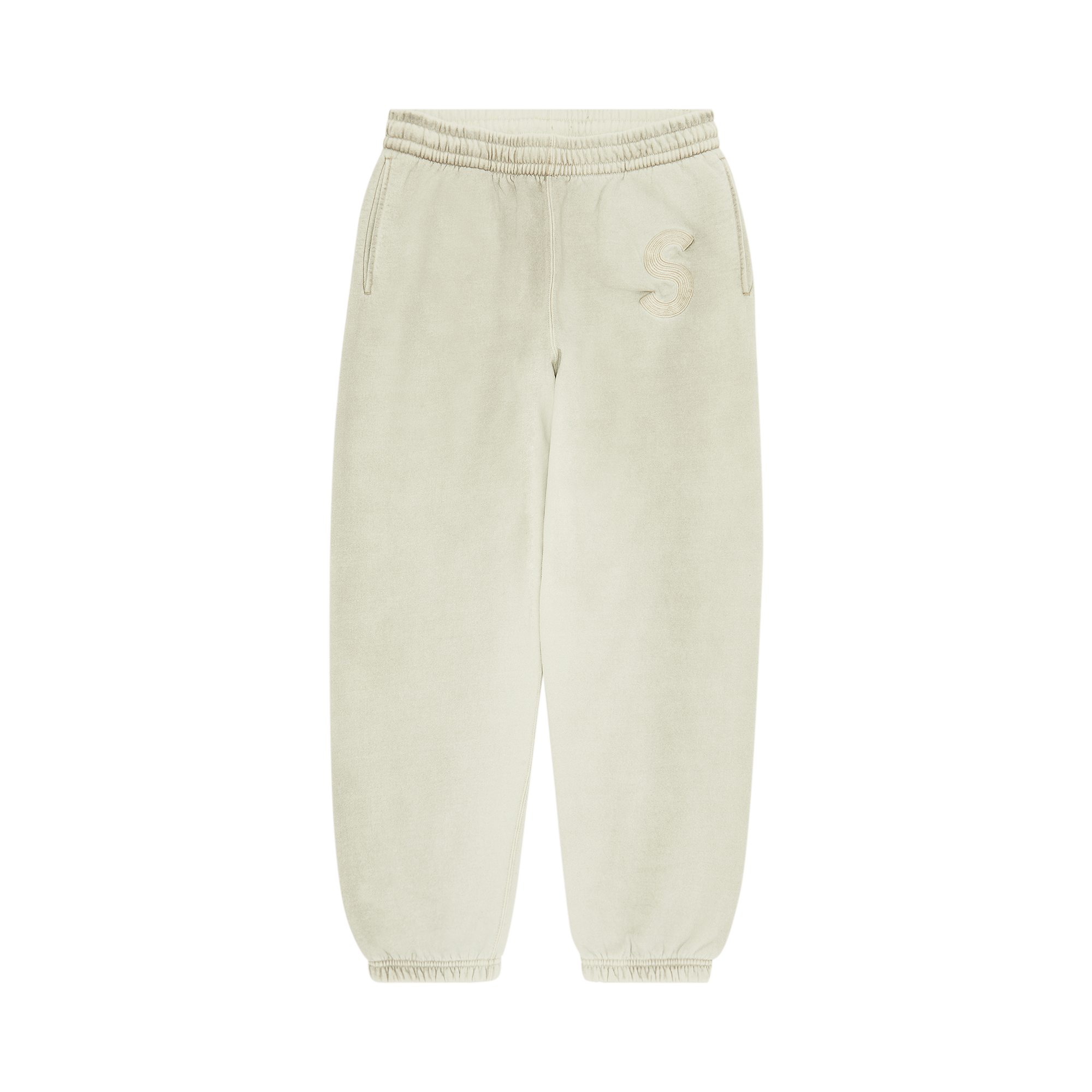 Pre-owned Supreme Overdyed S Logo Sweatpant 'natural' In Cream