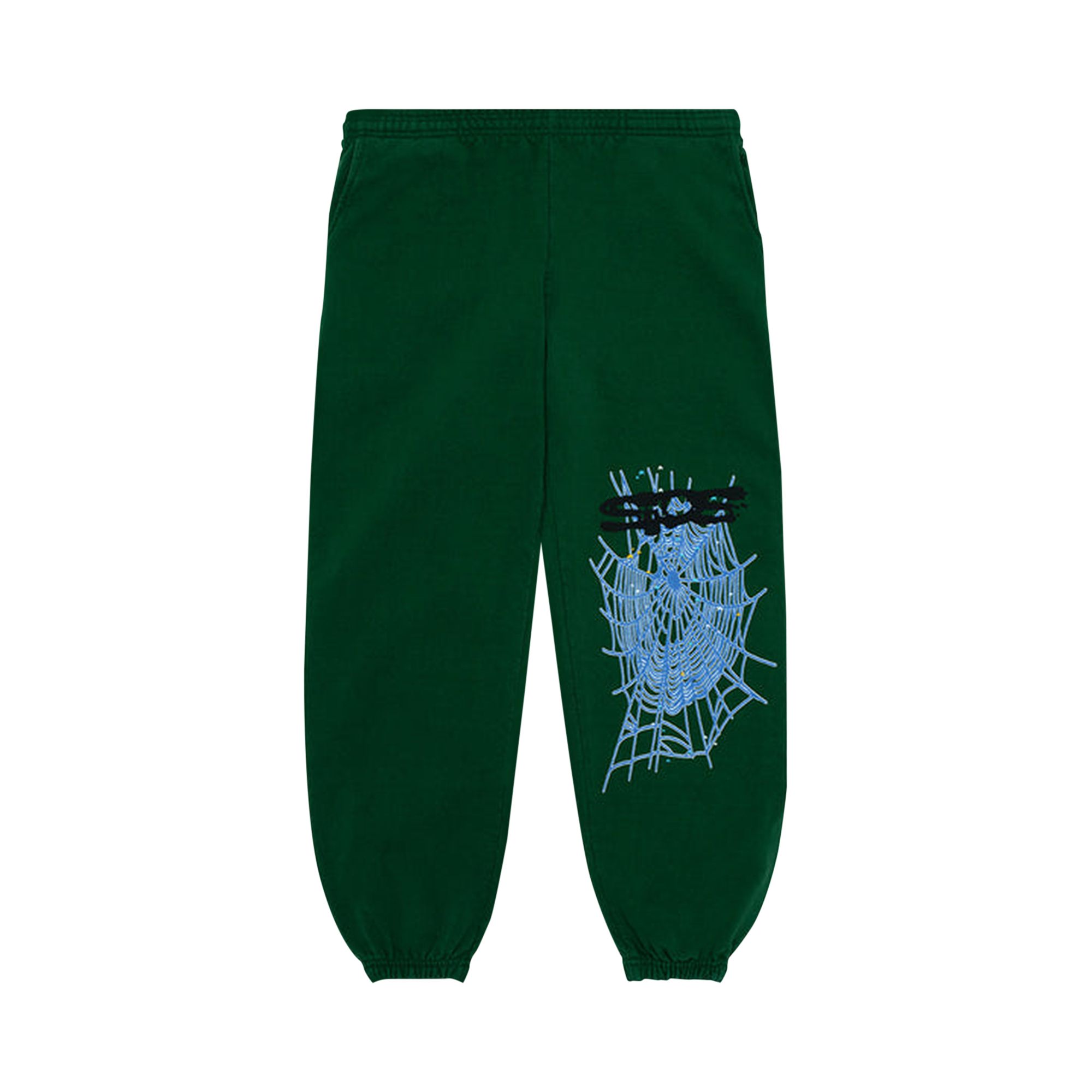 Pre-owned Sp5der Web Sweatpant 'hunter Green'