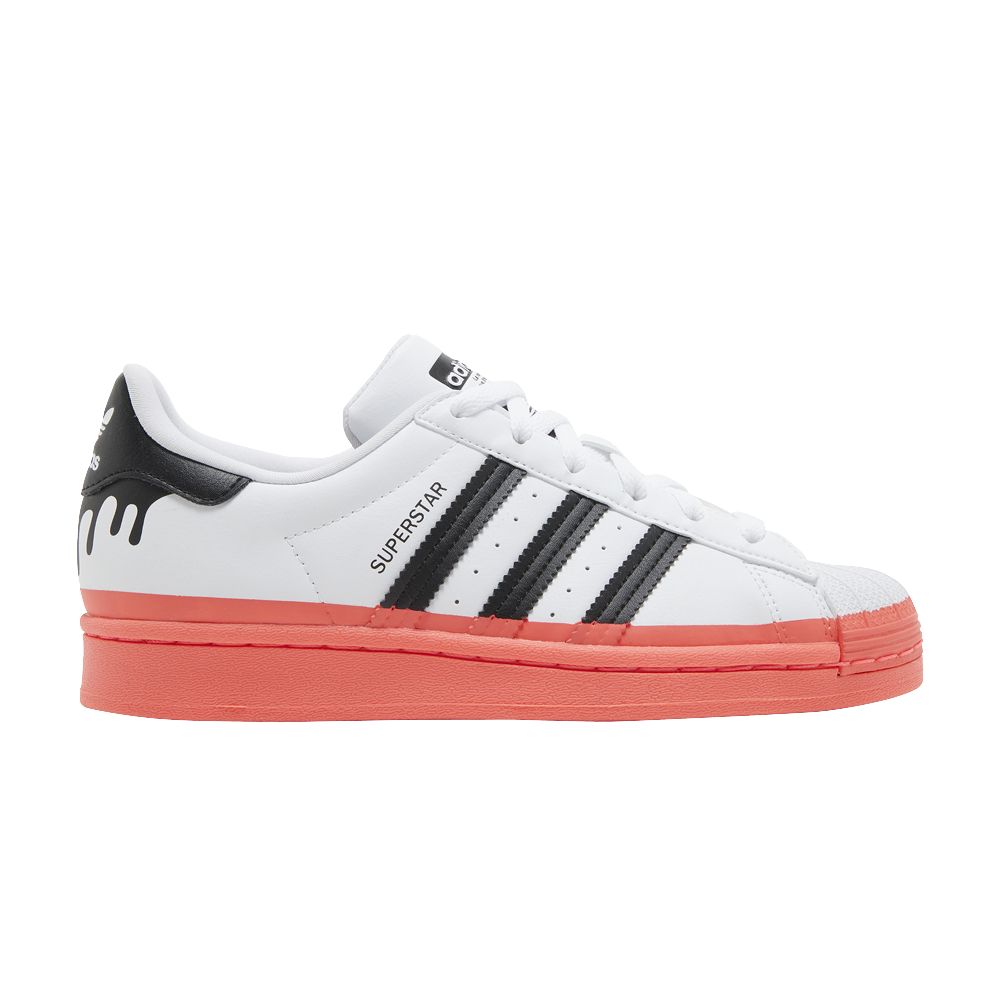 adidas Superstar Big Kid 'Paint Drip - White Turbo' | Kid's Size 5