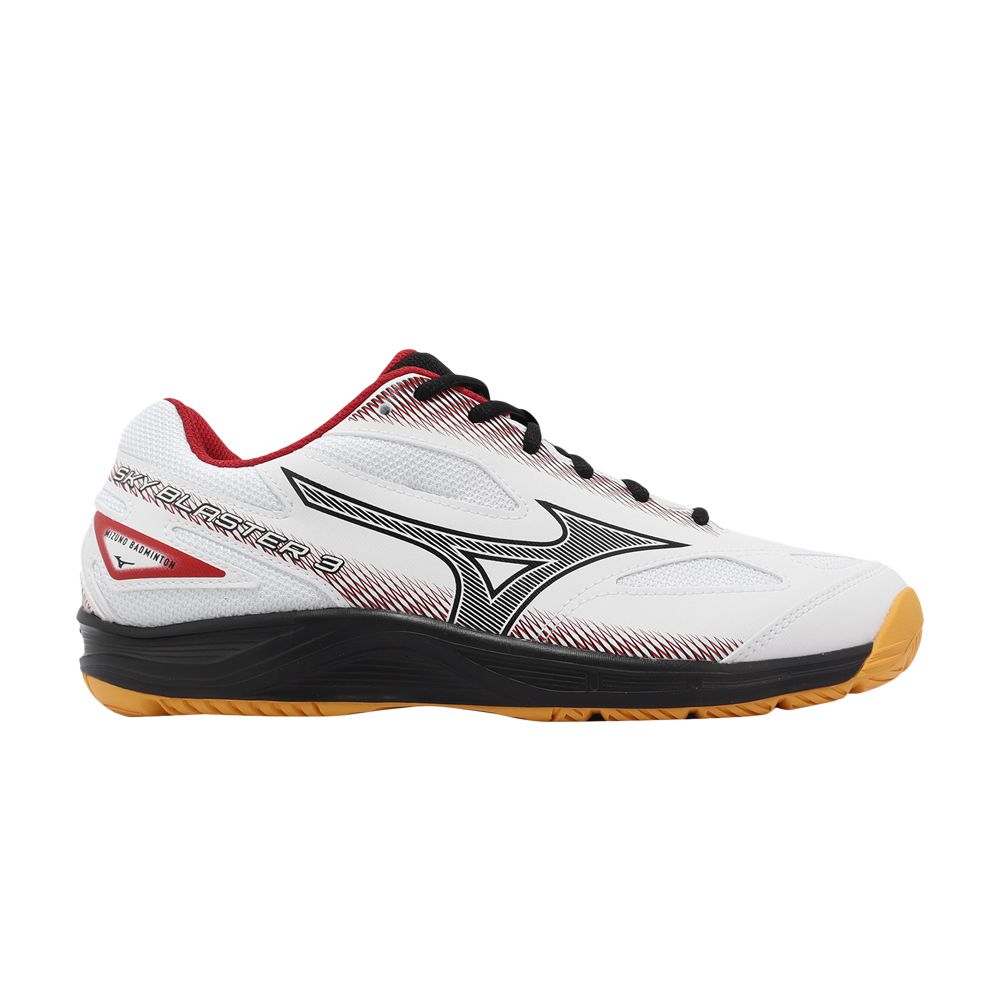 Click to view more detailed imagery on our partner's website Pre-owned Mizuno Sky Blaster 3 Wide 'white Black Red'