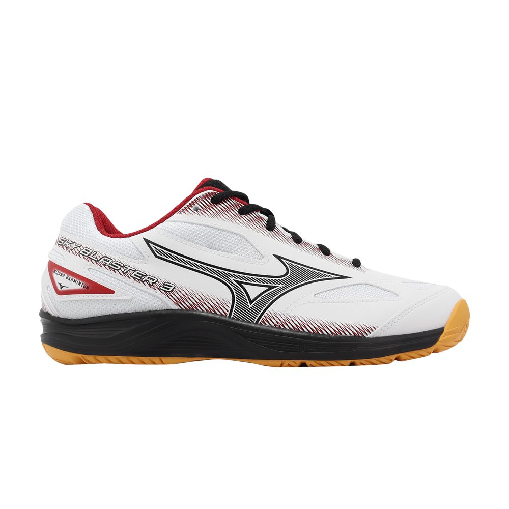 Pre-owned Mizuno Sky Blaster 3 Wide 'white Black Red'